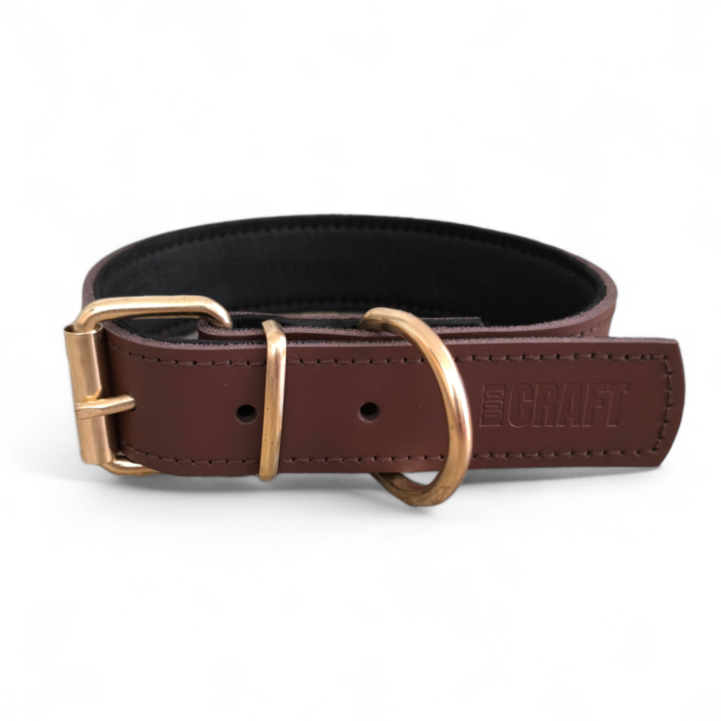 Collar de cuero acolchado Relax